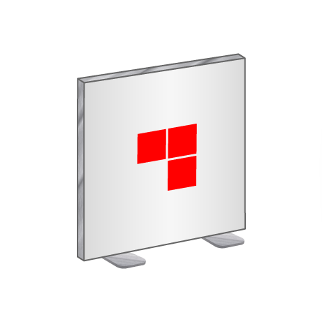 Textilspannrahmen freistehend | B 200,5 cm x H 100 cm | bedruckt