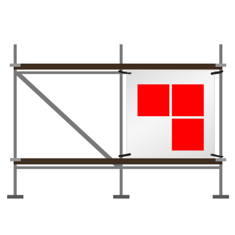 Gerüstbanner | B 250 cm x H 206 cm | einseitig bedruckt