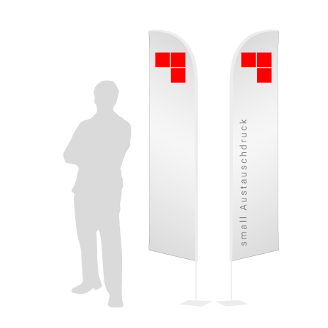 Beachflag Wind Austauschdruck | Small (260 cm) | beidseitig bedruckt