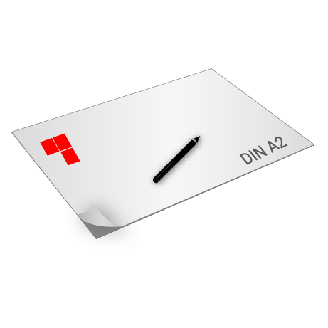 Schreibtischunterlage mit Sonderfarbe | DIN A2 | einseitig bedruckt