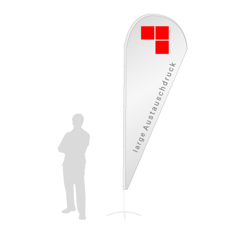 Beachflag Drop Austauschdruck | Large (323 cm) | einseitig bedruckt