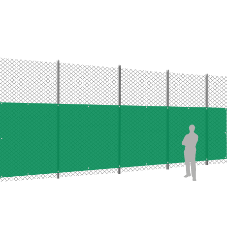 Tennisblende Klassiker | 18 x 2 Meter | unbedruckt