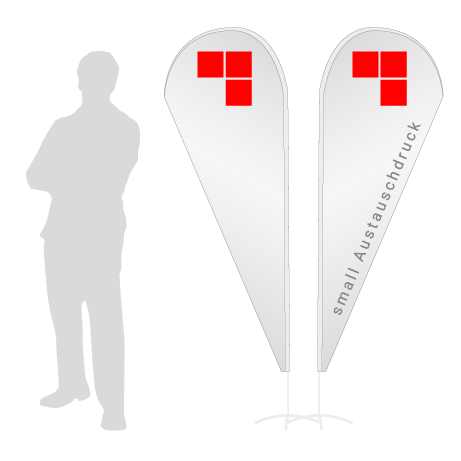 Beachflag Drop Austauschdruck | Small (210 cm) | beidseitig bedruckt