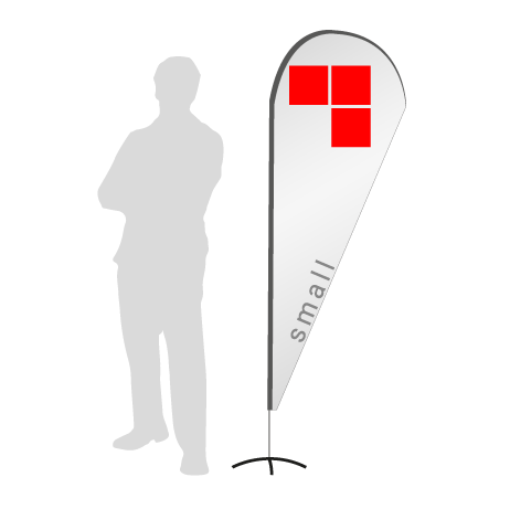 Beachflag Drop | Small (210 cm) | einseitig bedruckt