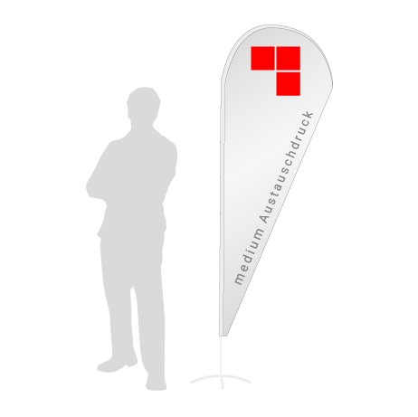 Beachflag Drop Austauschdruck | Medium (280 cm) | einseitig bedruckt